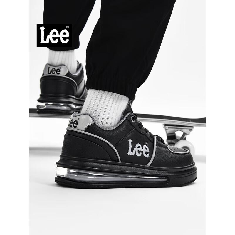 Lee Men's New Air Cushion Sneakers Casual Breathable White Height Increasing Shoes Size 38