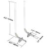 SucceBuy Boat Trailer Guide 2PCS Rustproof Galvanized Steel Trailer Guide ons Trailer Guides with PVC Pipes for Boat