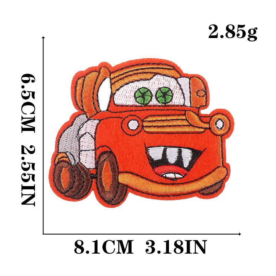 Thomas Cartoon Cars Embroidery Patch for Children's Clothing - DIY Sticker Accessory
