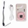 Digital Camera Pink Color FHD 4K 48MP Point Shoot 8X Zooming Compact Small Camera for Kids
