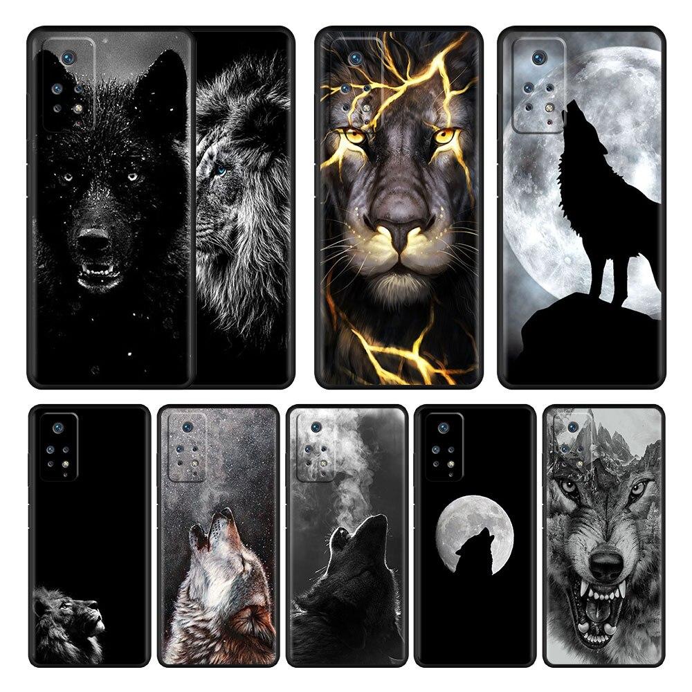 Официальный для Xiaomi Redmi Note K40 9T 7 10 9C 9 8 9S 9A 11 Pro K40S 10C 8T Celulares Fundas Beast Lion Wolf