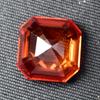 Excellent Orange Sapphire Square Cut 10.50 Ct Natural Gemstones CERTIFIED