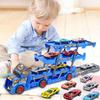 AMYCOOL Игрушечный строительный транспорт Миниатюрный набор автомобилей с местом для хранения и Рабочая обучающая игрушка с дорожными знаками и автомобилями для помещений и Идеальный подарок для
