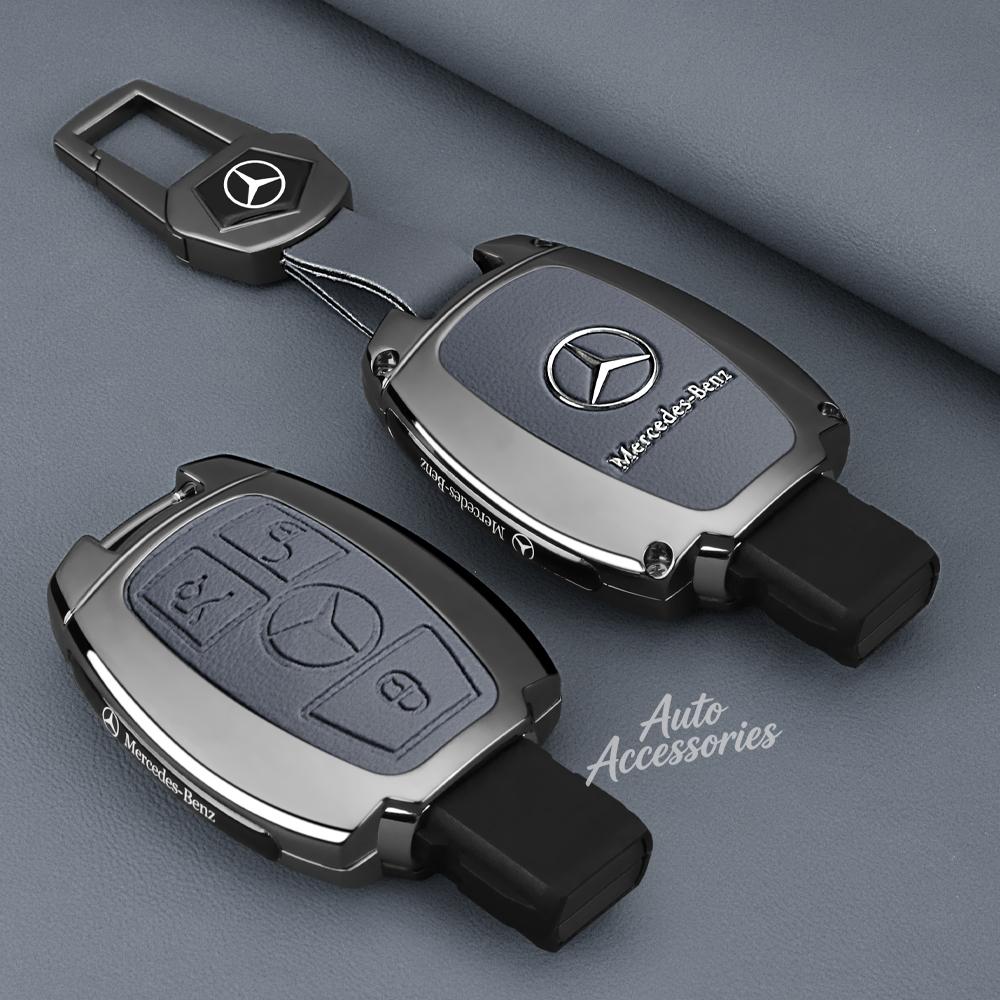 DDJ2   Leather Car Key Case Case Shell Protection For Mercedes Benz A B C E Class GLS GLA GLK GLC CLS CLA AMG W204 W205 W212 W463 W176