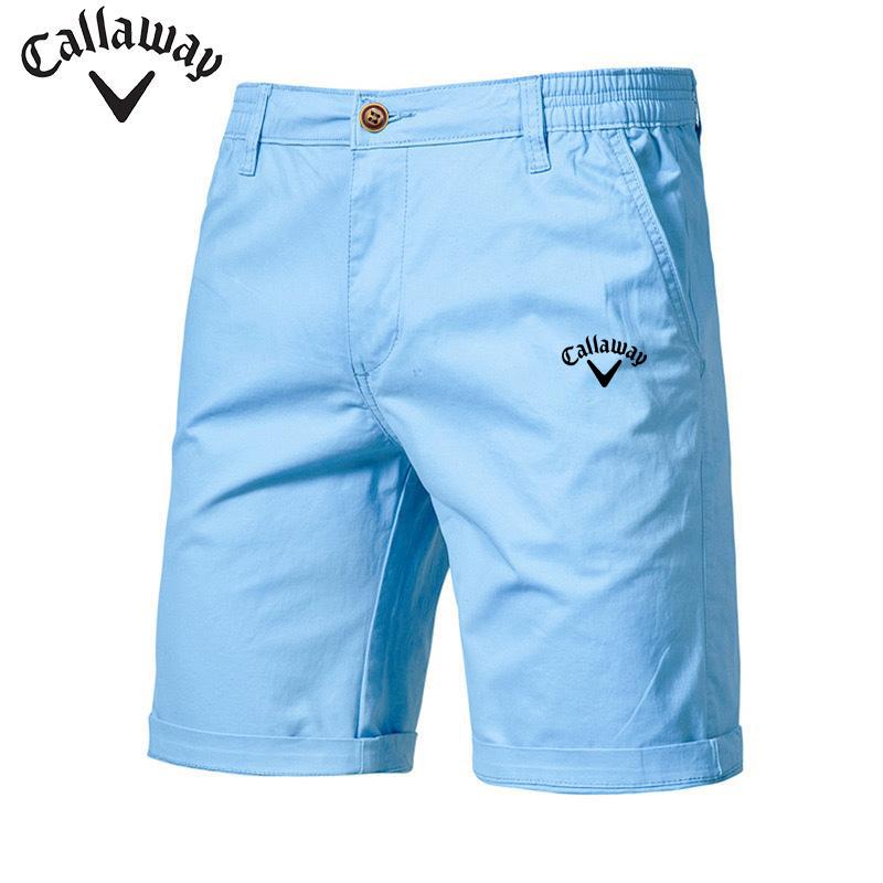 Хлопковые повседневные шорты Callaway с вышитым логотипом и эластичным поясом