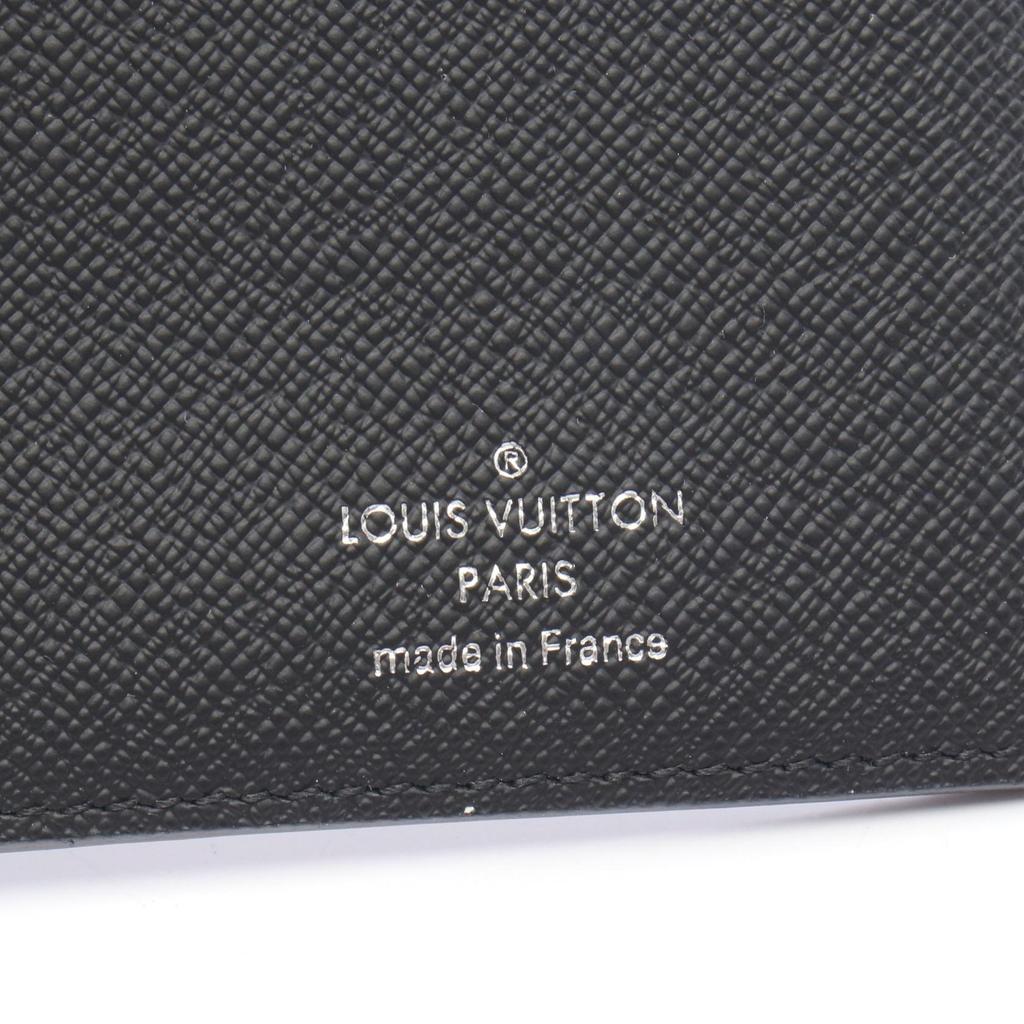 Used LOUIS VUITTON Portefeuille Brazza Damier Graphite Bifoldpurse N62665 leather PVC Black Used mens