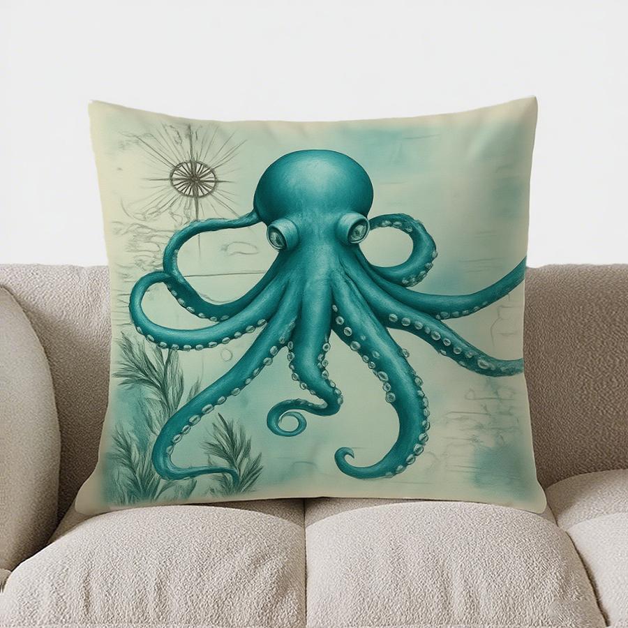 Декор для дома Подушка с дизайном водных медуз для декора дома Наволочка с узором Подходит для дивана Спальни Автомобиля