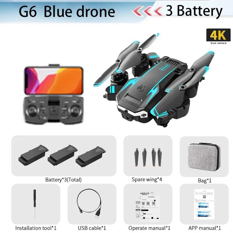 Новый Дрон G6 Pro 8K, двойная камера высокой четкости, аэрофотосъемка, WIFI, FPV, дрон для предотвращения препятствий, четырехроторный вертолет, игрушка в подарок для детей