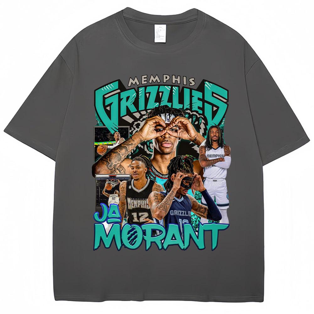 Ja Morant 12 Memphis Graphic T Shirt Basketball Fans Gifts Short Sleeve Vintage Unisex Women Harajuku Fashion Tshirts Streetwear