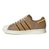 adidas Оригинальные кожаные кроссовки Superstar с низким верхом, унисекс, бежевые IG3003