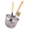 Wooden Handle All-Purpose Strainer Set (with Ladle) [Made In Japan] C-1116
