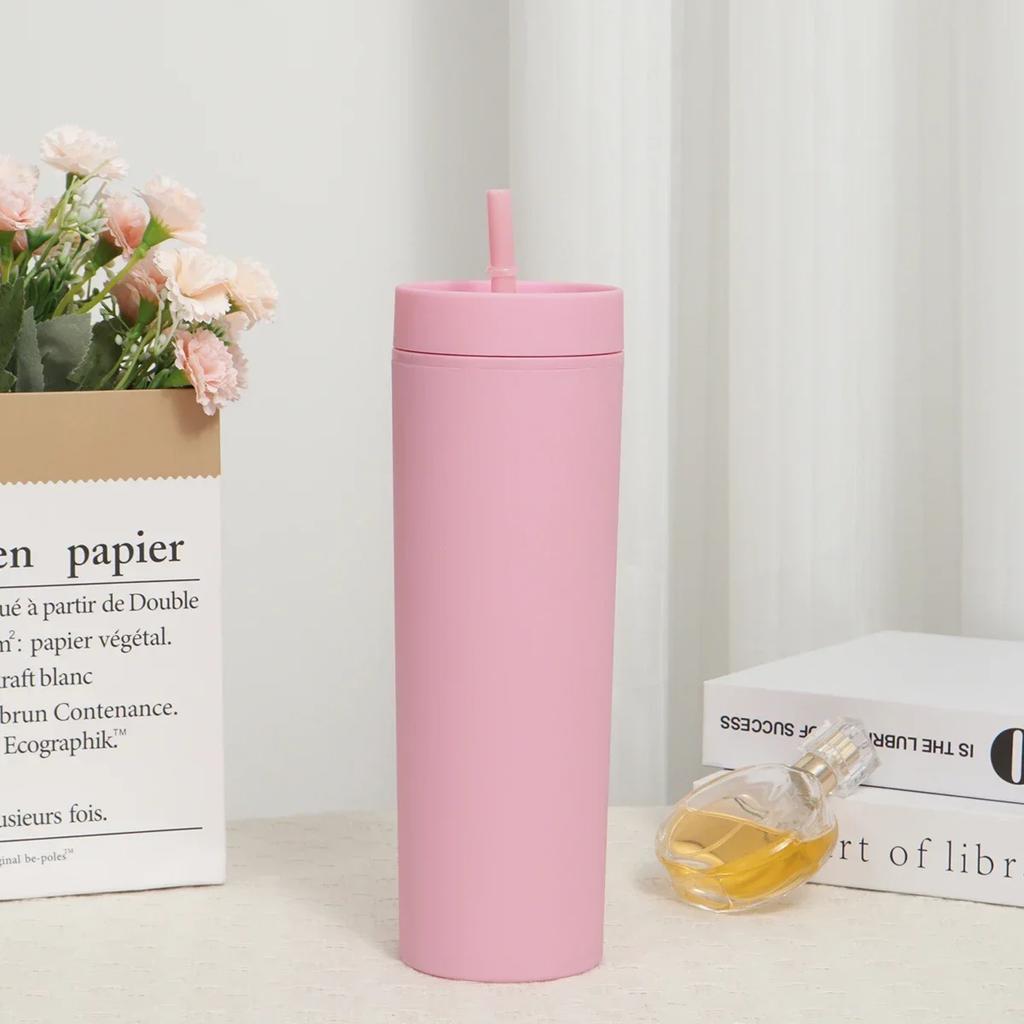 1 шт. - стакан-трубочка с крышкой, посуда для напитков, бутылка для фруктового сока, двойной стенки, пластиковые стаканы, подарок для праздничной вечеринки