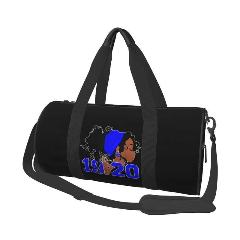 Zeta Phi Beta 1920 Print Travel Duffel Bag Waterproof Lightweight Sport Yoga Gym Bag Workout Overnight Luggage Bags for Women