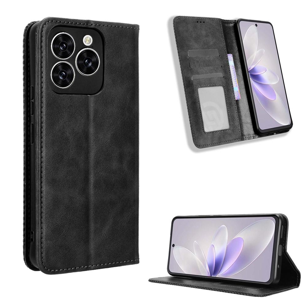 Чехол-книжка для Cubot Note 60 Кожаный чехол [Flip Vintage Leather] Ударопрочный Прочный Ретро Чехол для телефона