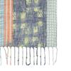 Furina Light Linen 100  Art Check Scarf Green