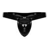 Мужские 2-в-1 Jockstrap Стринги с O-образным кольцом Съемная крышка промежности Т-образная спинка Трусы