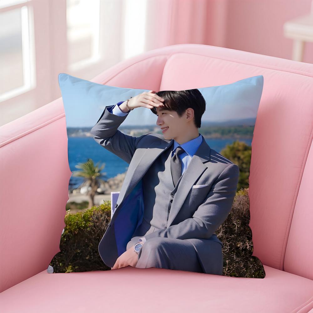 singer charismatic JJunho Cushion Cover Pillow Case Soft Skin Friendly Fabric  Concealed Zipper
