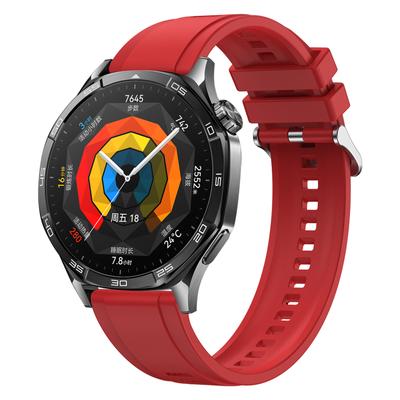 Для Huawei Watch GT 5 46мм/Huawei Watch 4/4 Pro Сменный ремешок 22мм Однотонный силиконовый ремешок для часов