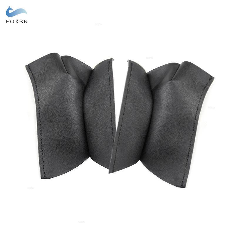 Кожаный чехол из микрофибры для VW Tiguan 2017 2018-2022, 2 шт., ручное шитье, подлокотник для двери автомобиля, панель, ручка, крышка