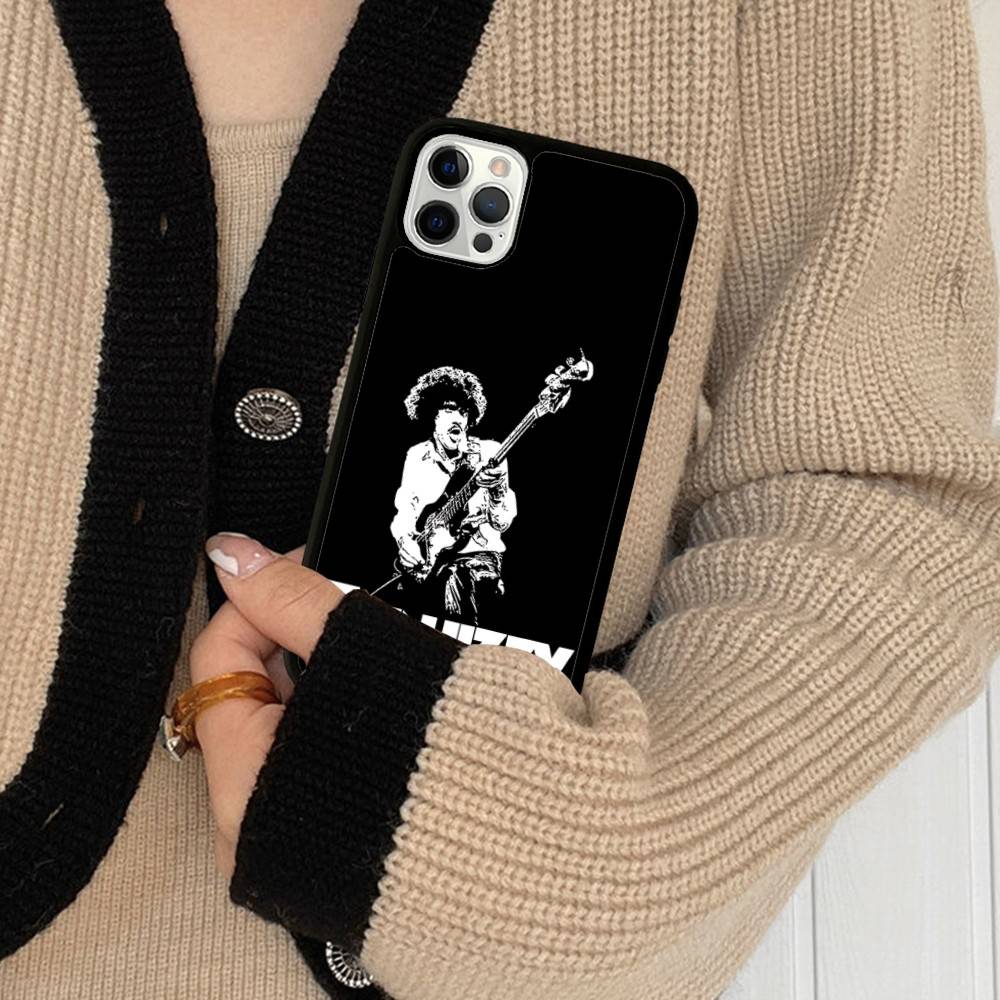 Rock Band T-Thin LizzyS For IPhone 17 16 15 14 13 Pro 12 11 Pro Max Hard PC+TPU Phone Cases Back Cover