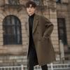 Coat Men's Woolen Coat Autumn and Winter Medium and Long Over The Knee High-end Thickened Loose Woolen Style