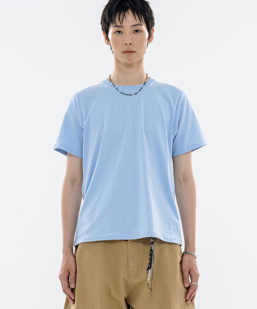 BASEMOMENT Layered Essential T-Shirt Sky Blue