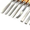 Ручной долото для резьбы по дереву 12 шт./компл. Инструменты для токарного станка по дереву, стамески Набор инструментов для резьбы по дереву Набор резцов для резьбы по дереву Набор ножей для резьбы
