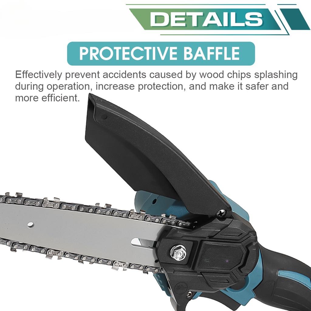 6 Inch 88VF Electric Saw Mini Chainsaw with Li-ion Battery Chains Kit Woodworking Cutter Tool for 18V Battery