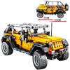 601PCS Wrangler RubiconED Car Model High-tech Car Building Blocks Bricks Kids Toys Gift