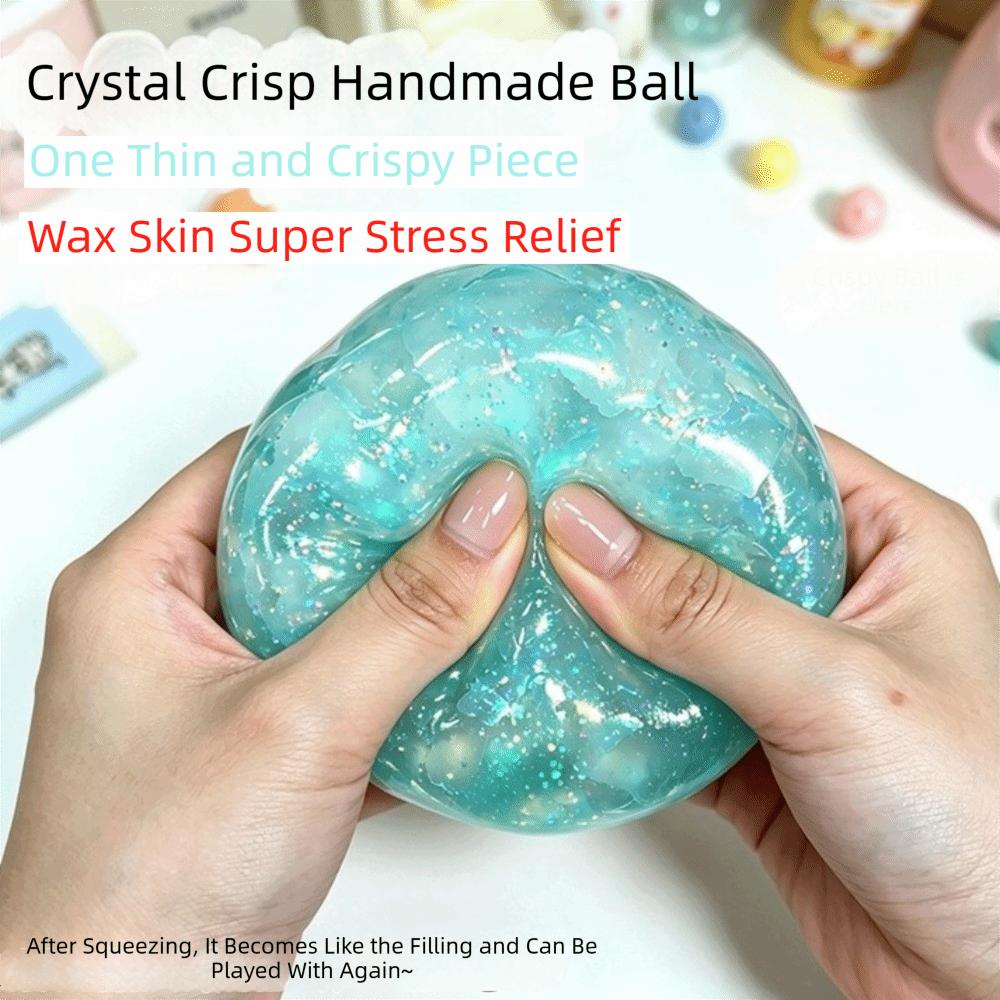 Soft Crystal Clay Crispy Squishy Squeezing Crunchy Sound Toy Squishy Fidget Toy Quiet Sensory