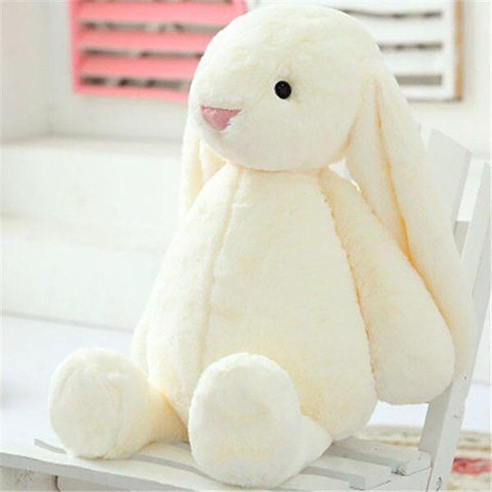 Kawaii Long Ears Bunny Plush Toy Stuffed Rabbit Baby Doll Sleep Companion Cute Hug Pillow Room Decoration Nice Children's Gift