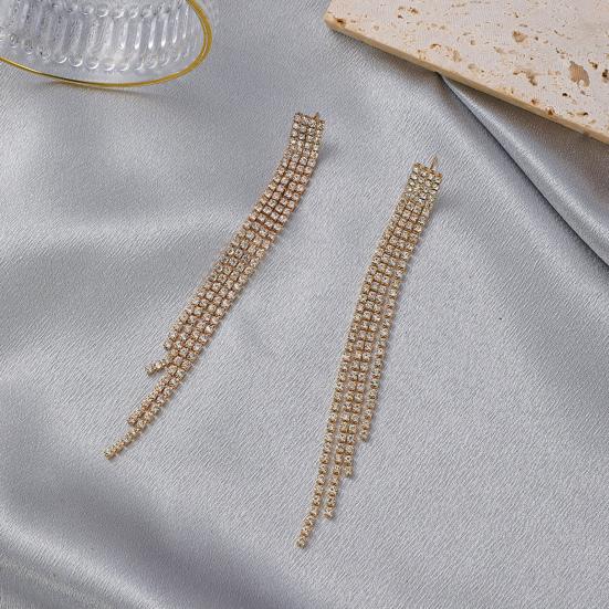 1 пара женских серег с кисточками и цирконием, легкие противоаллергенные серьги, украшения, ювелирные изделия для выпускного вечера, коктейль