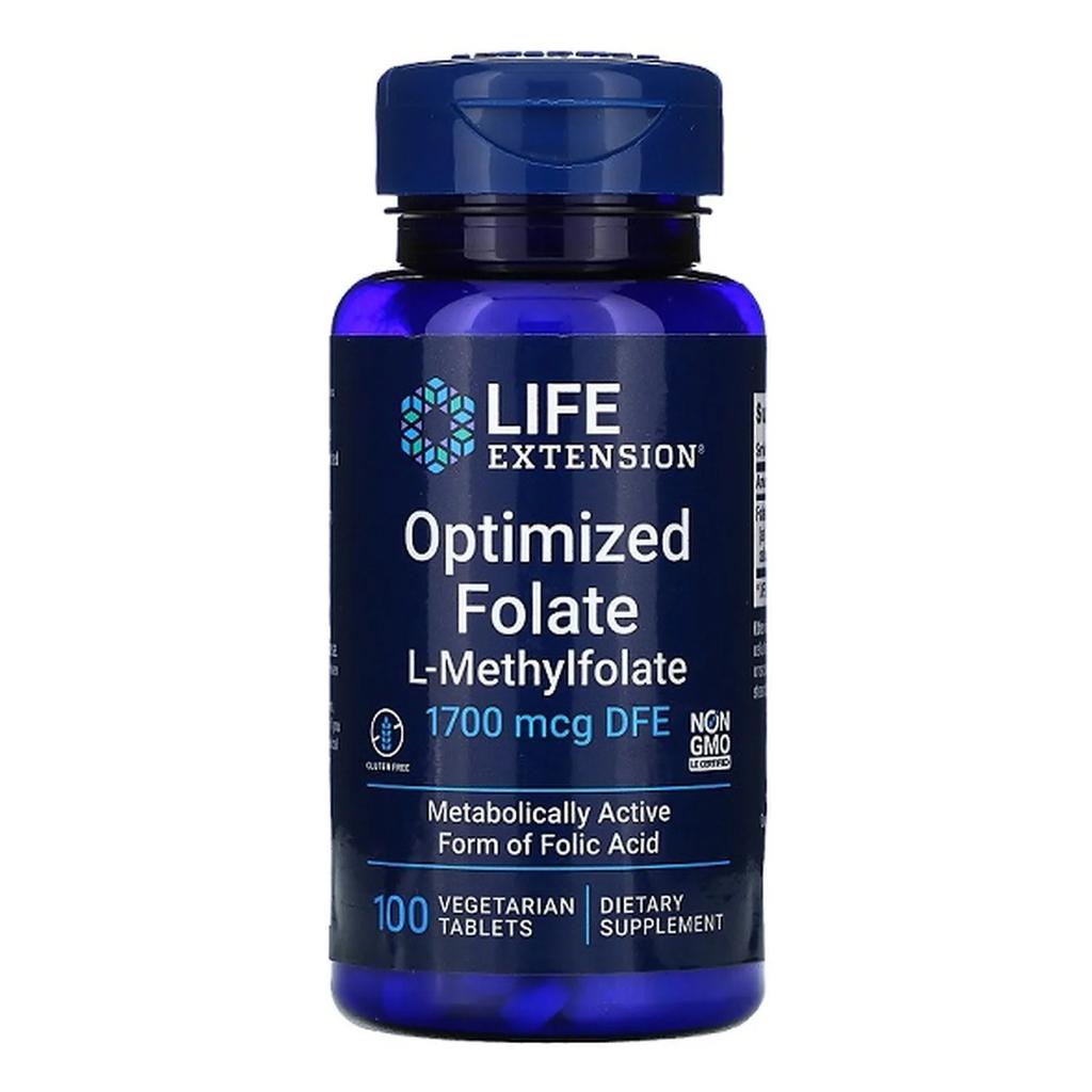 Optimized Folate, 1700mcg - 100 vegetarian tabs