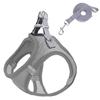 Story One Dog Harness Leash 1.5m Set Anti-Aggressor Pet A-DC006, Gray, 1 Piece