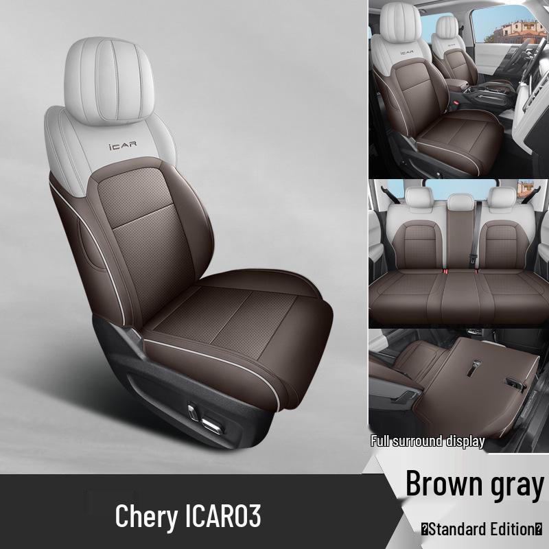 Новая универсальная 5-местная полностью кожаная подушка на автомобильное сиденье для Car03 - Все сезоны