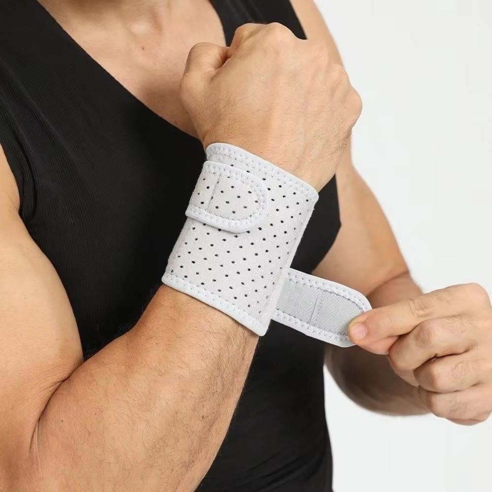 Adjustable Straps Sports Wrist Brace Spring Support Compression Wrist Support Adult
