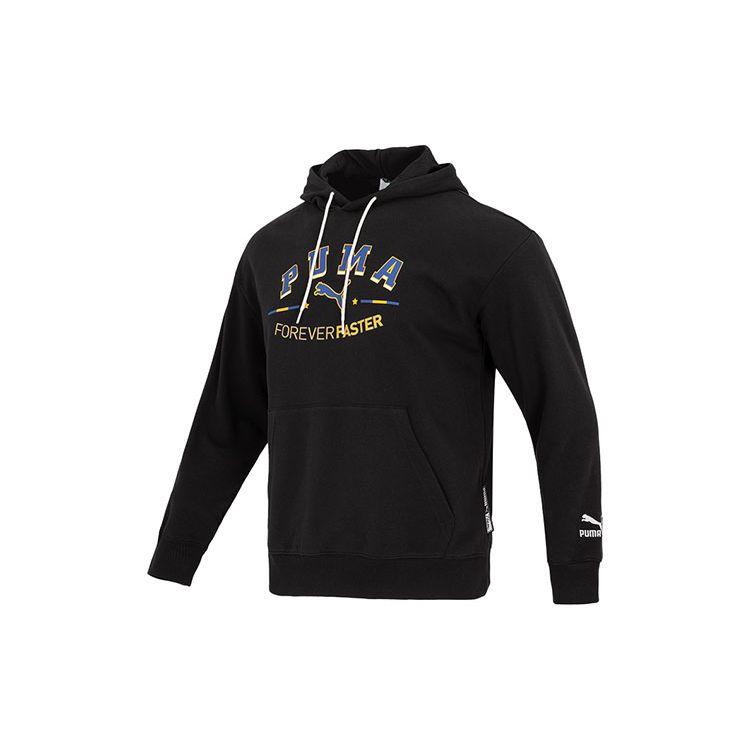 Puma Team Hoodie With Logo Men Tops Black 622274-01