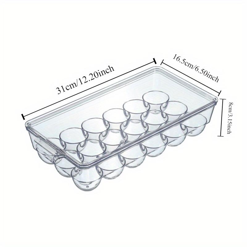 1 шт. Ящик для хранения яиц в холодильнике, контейнер для яиц в холодильнике, кухонный холодильник с крышкой, бытовая прозрачная коробка для яиц