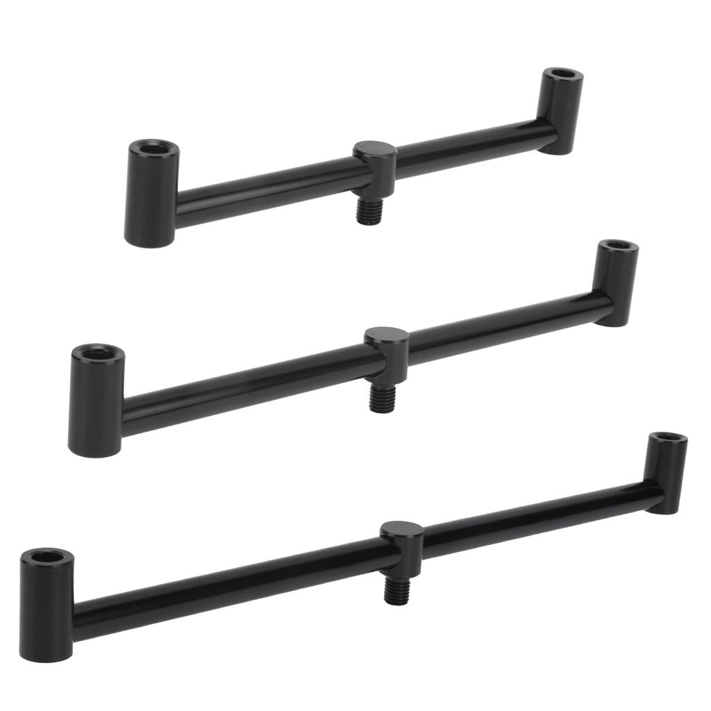 Алюминиевый сигнализатор-трещотка с 2 головками для удилищ, поперечная планка, держатель, рыболовные аксессуары, 2 головки, сигнализатор для удочки, алюминиевая трещотка