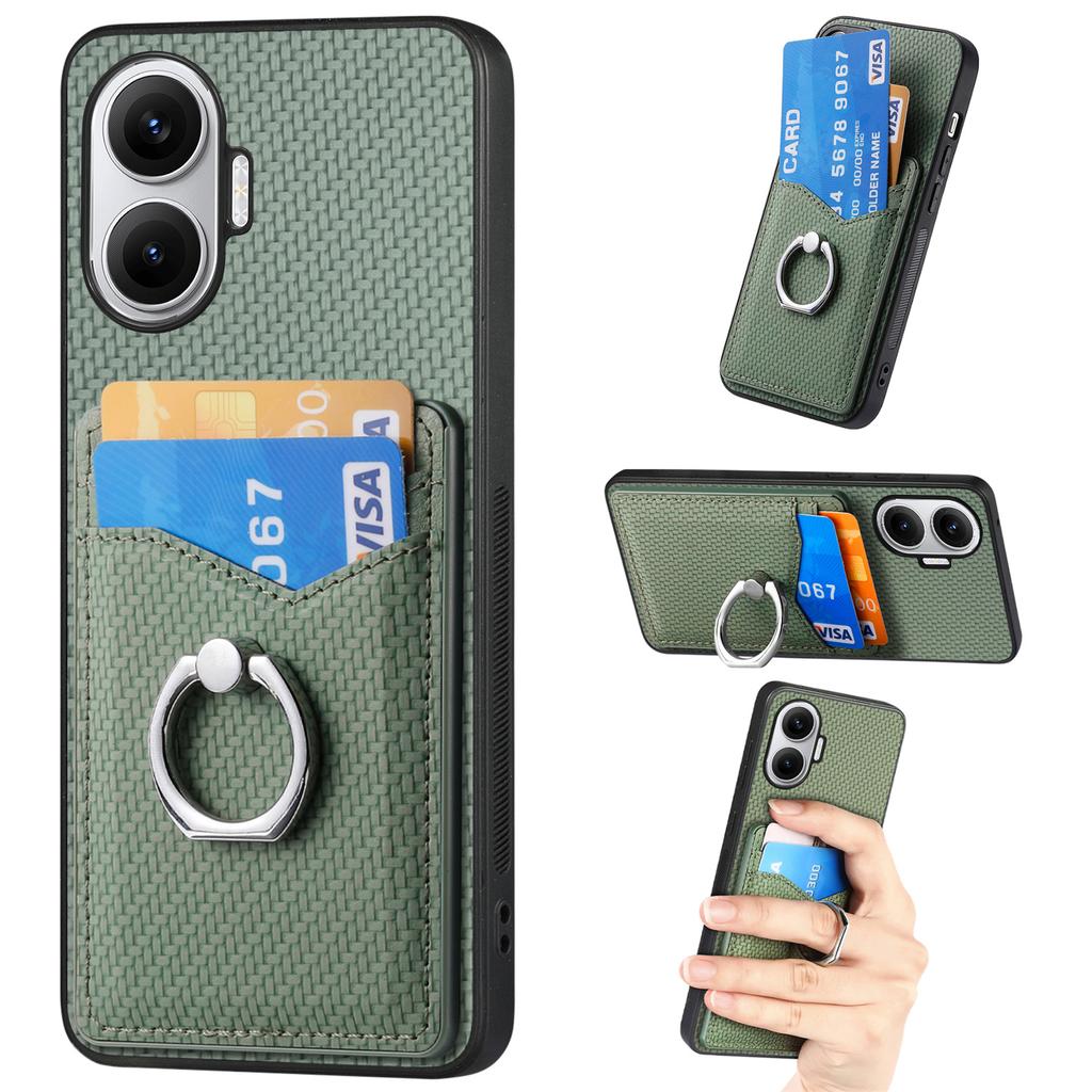 For Xiaomi Redmi Turbo 4 Pro 5G Case Card Slots Ring Holder Kickstand Phone Cover