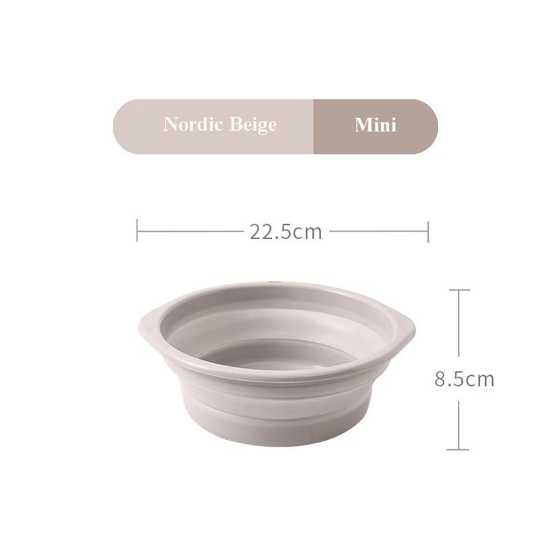 Travel portable folding basin folding washbasin folding bucket laundry bucket bathroom accessories household cleaning tools