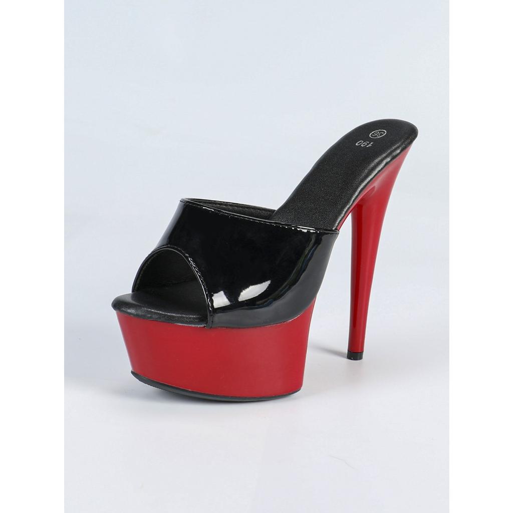 Туфли из лакированной кожи на высоком каблуке, тонкие каблуки, сексуальные, водонепроницаемые, для стола, высокие, высокие каблуки, женские летние LFD-8661-Q49