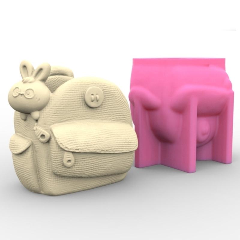 Silicone Mold for Succulent Plant S Garden Statues Backpack Flower Mold Unique Pen Holder Resin Molds