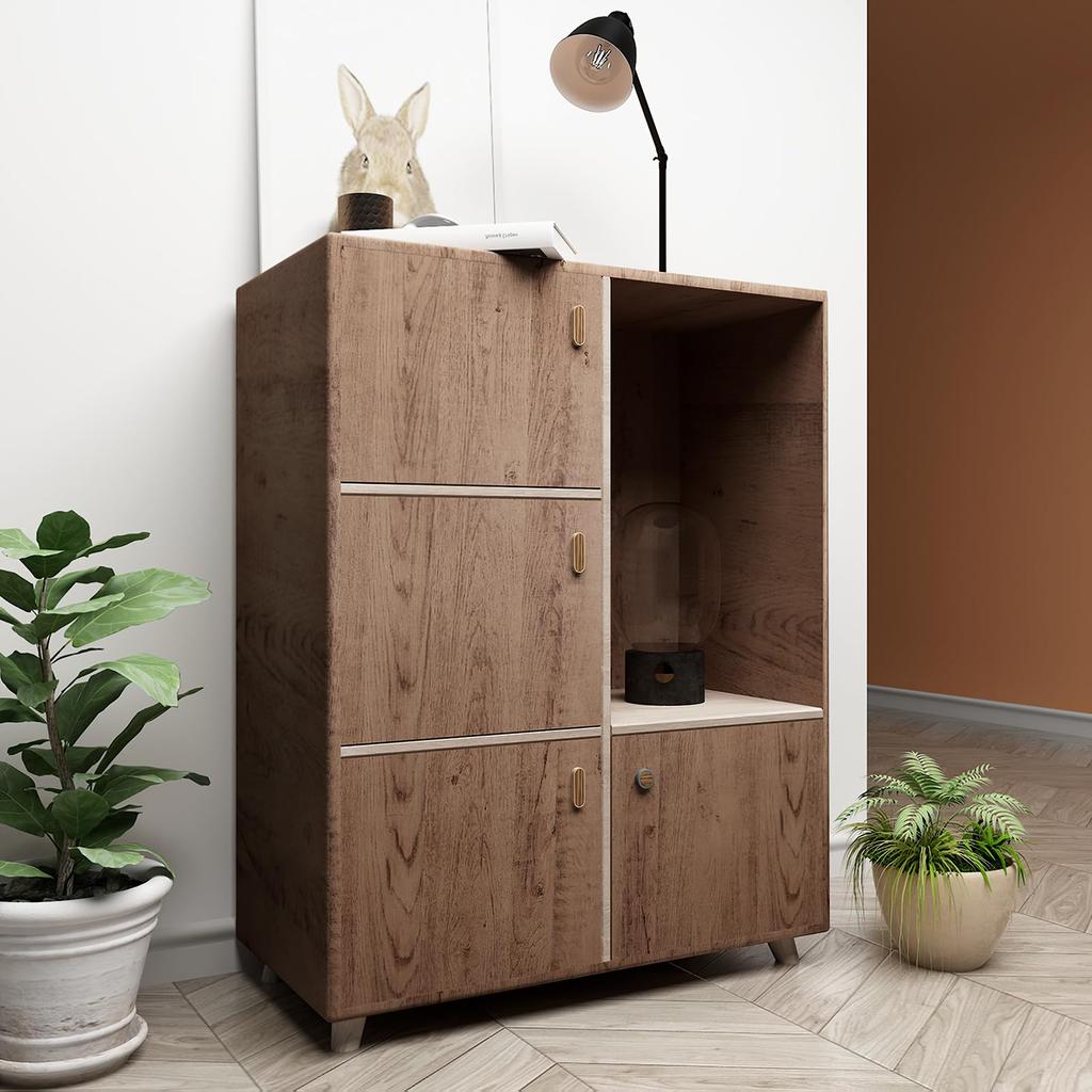 Boobest Width 80cm X Length 9m Remake Sheet Wood Grain Dark Brown Wallpaper Sticker Wood Grain Thick Waterproof Stain Resistant Oil Proof Heat