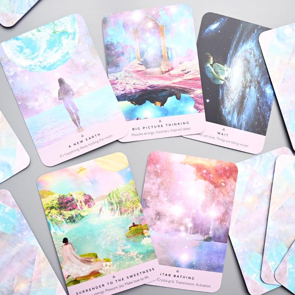 Starseed Oracle [New Edition] Japanese Instruction Manual Included, Authentic Fortune Telling Oracle Cards, Blue Edge, Direct from the Manufacturer