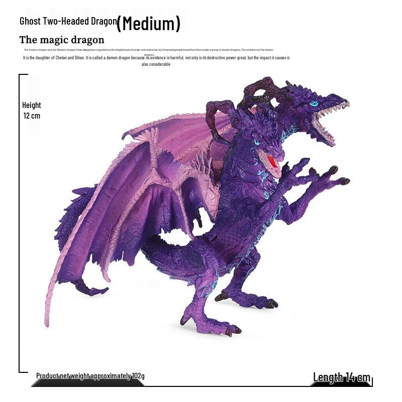 Dinosaur & Dragon Plastic Toy Set: Mythical Animal Figures for Kids