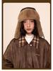 Retro Leather Lei Feng Winter Aviator Hat - Unisex Warm Fleece-Lined Ski & Cycling Ear Protection