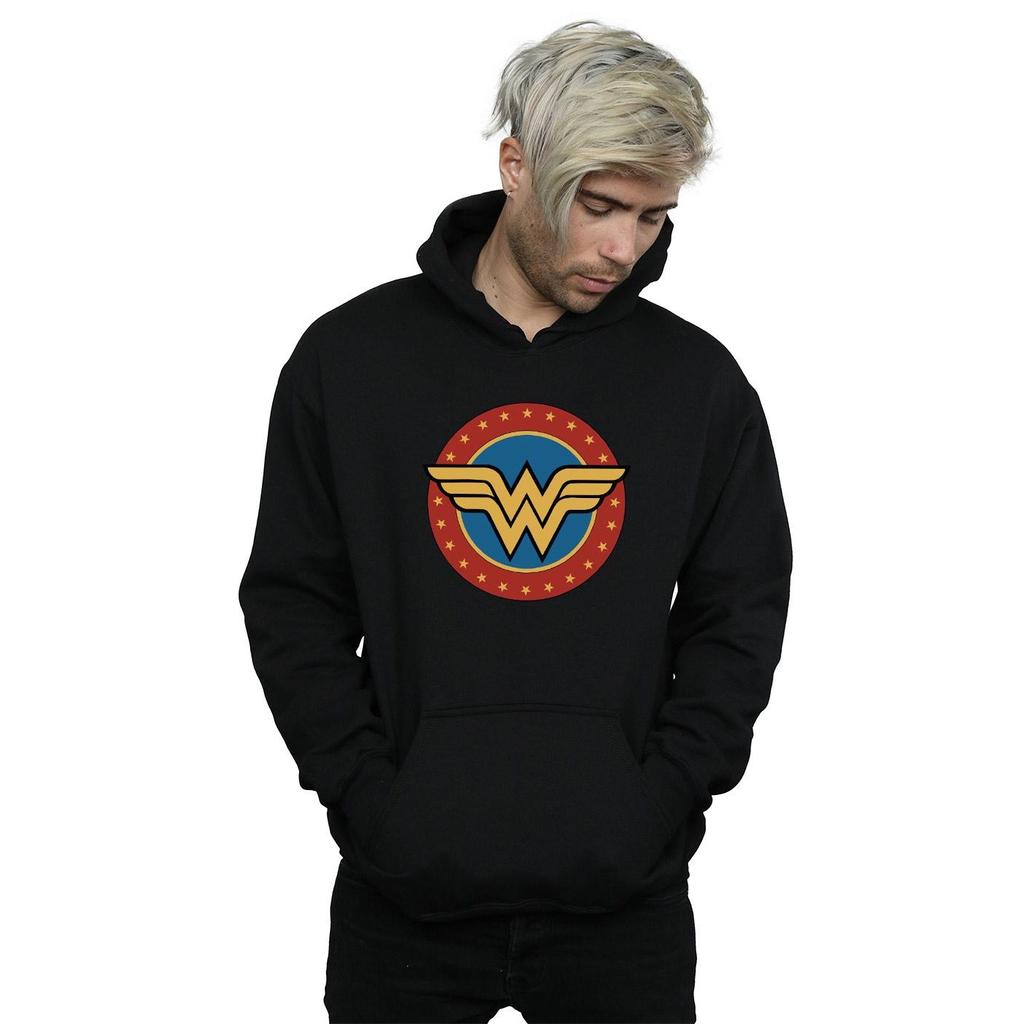 DC Comics Mens Wonder Woman Circle Logo Hoodie