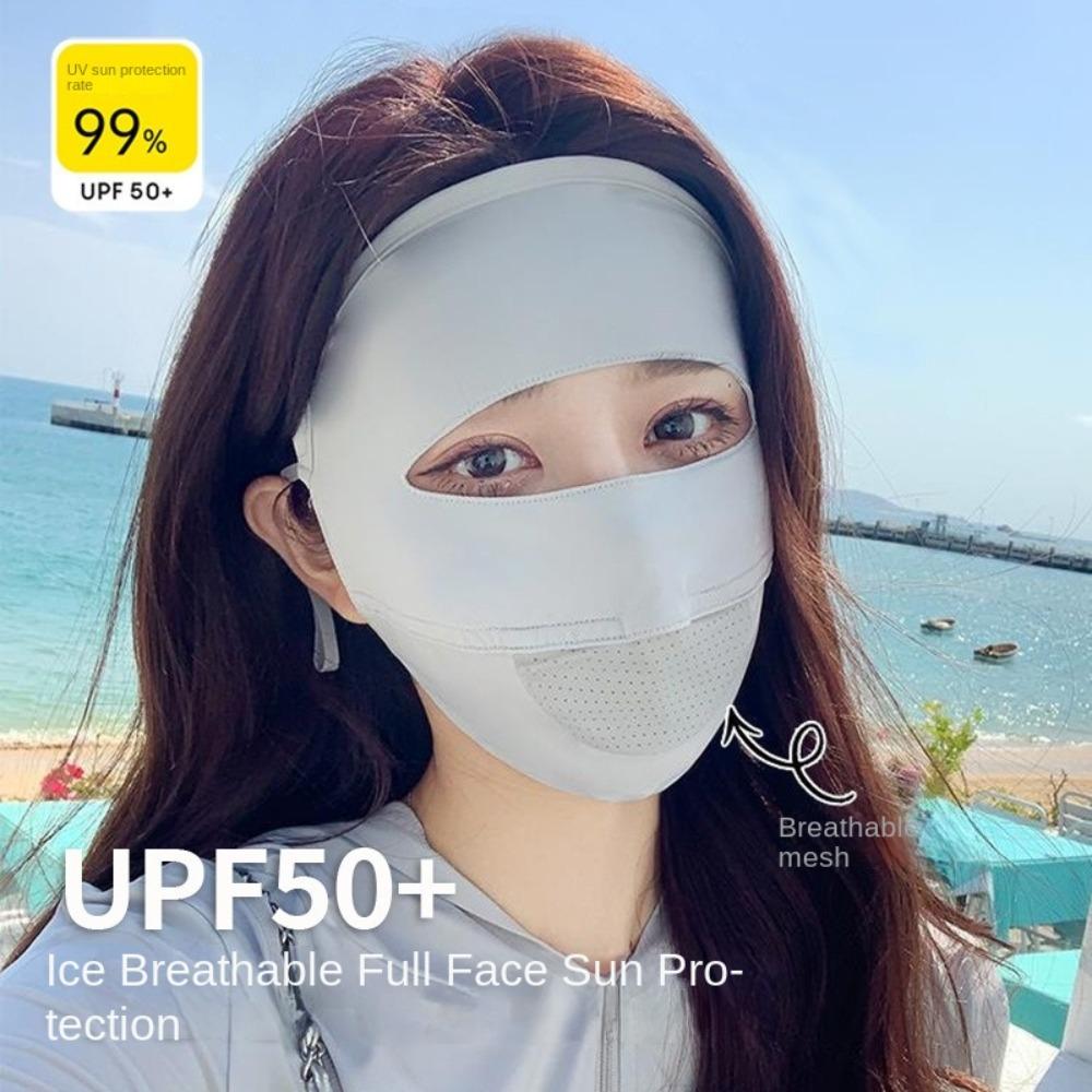 Traceless Sunscreen Mask Anti-UV Face Veil New Facial Gini Outdoor Sports