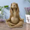 Медитация Кролик Игрушка Настольный Декор Кролик Куклы Живые для Пасхального Украшения